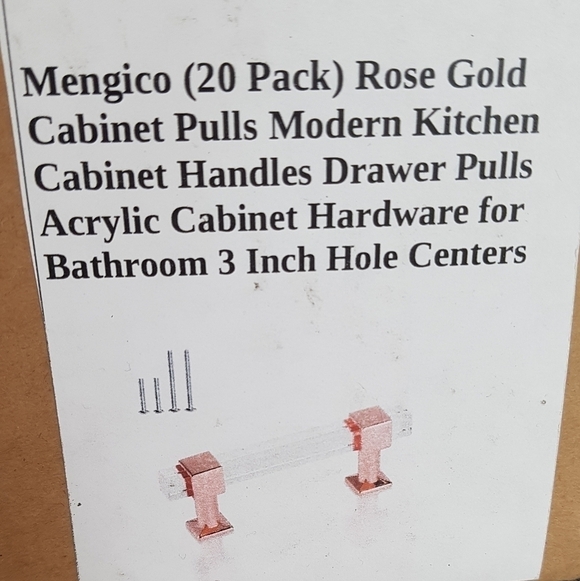 NIB 20 Pack Rose Gold Cabinet Pulls - Picture 3 of 8